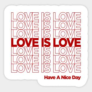 love is love Sticker